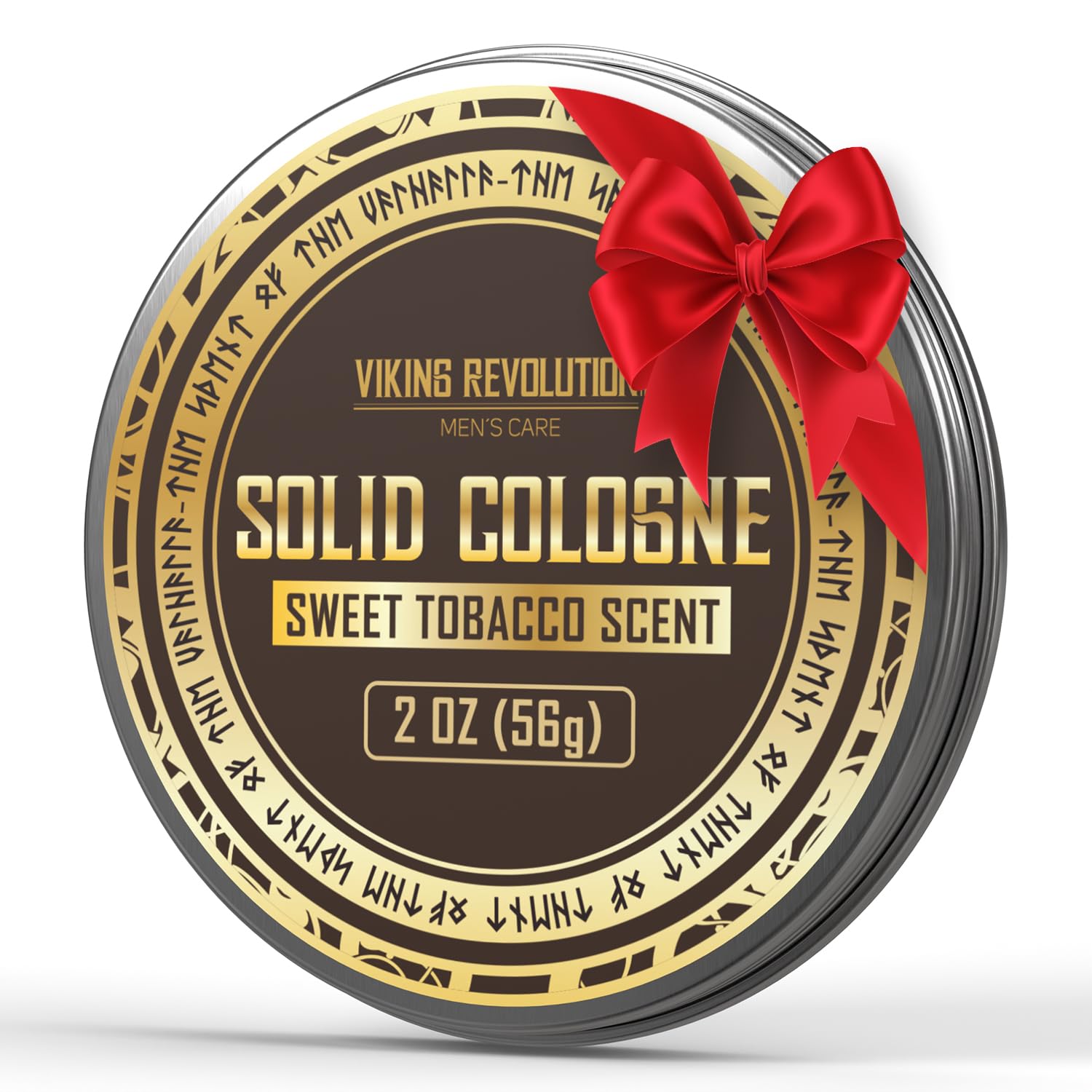 Colonia sólida Viking Revolution tabaco dulce en empaque elegante para regalo.