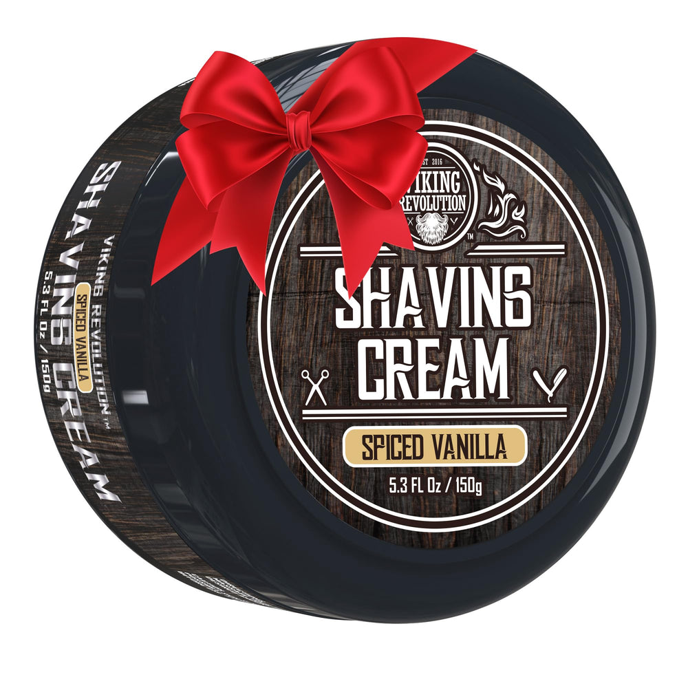 Viking Revolution crema de afeitar lujo vainilla especiada para un afeitado suave