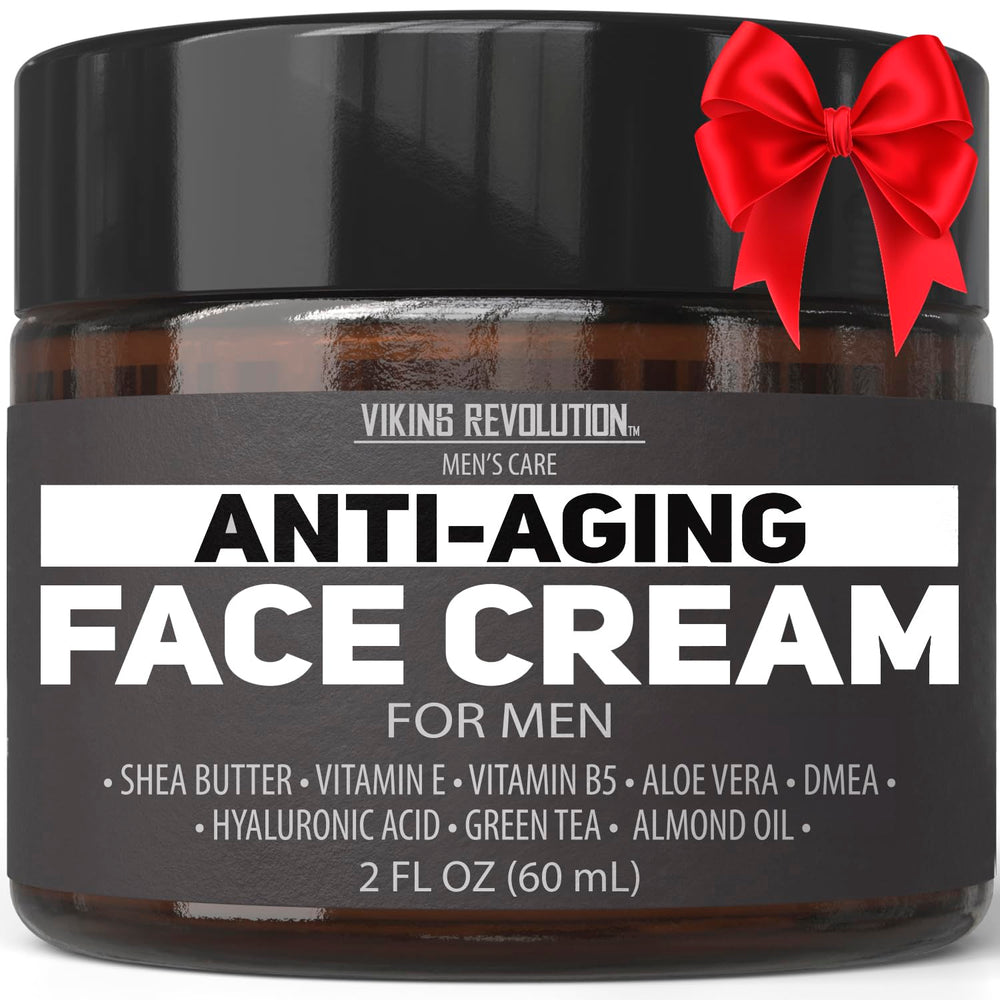 Cremas Viking Revolution: crema antiedad para hombre en frasco, piel más suave.