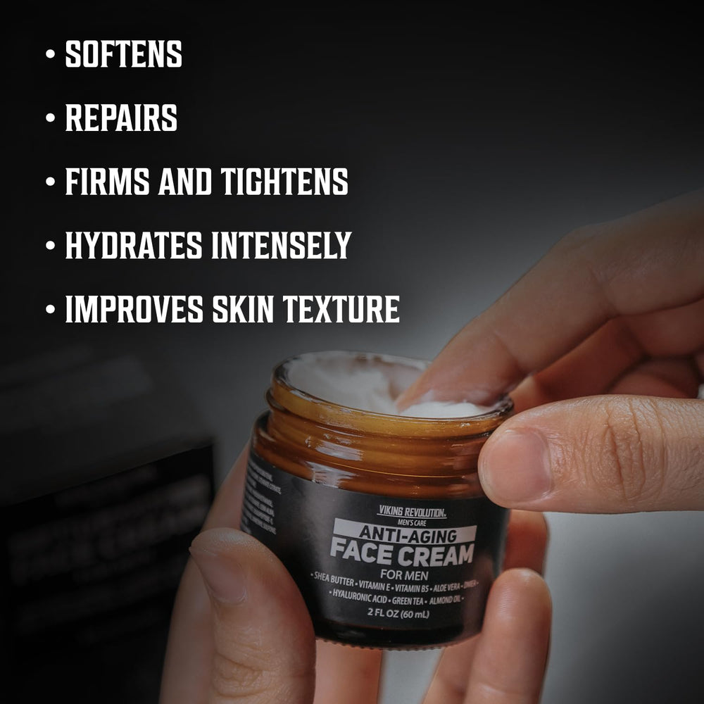 Crema para ojos de Viking Revolution, combate ojeras y bolsas en uso diario.