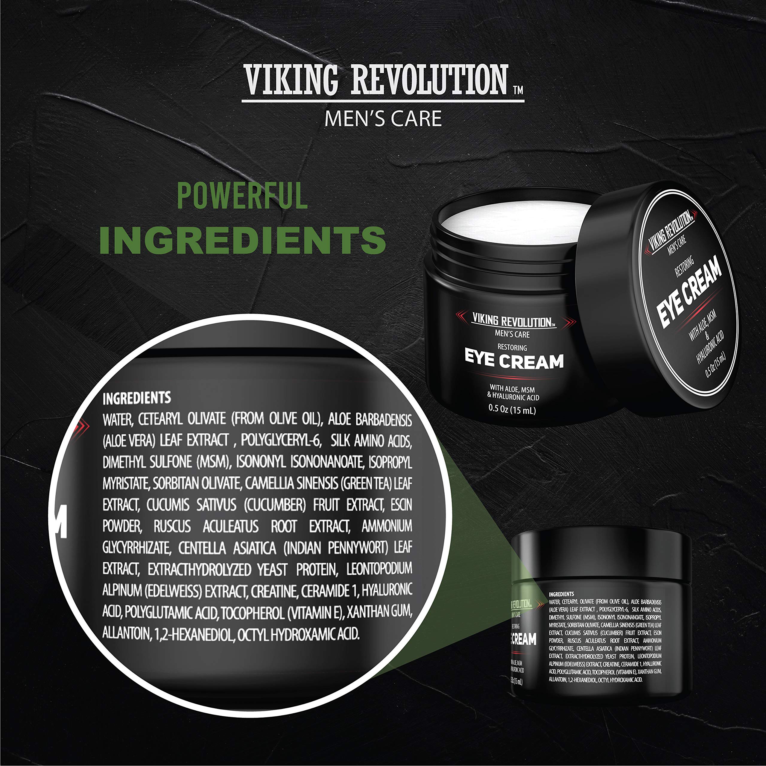 Viking Revolution Crema Ojos Efecto Elevador Suave sin grasa.