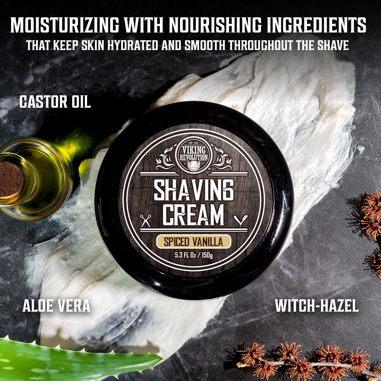 Viking Revolution ingredientes naturales acondicionan la piel durante el afeitado