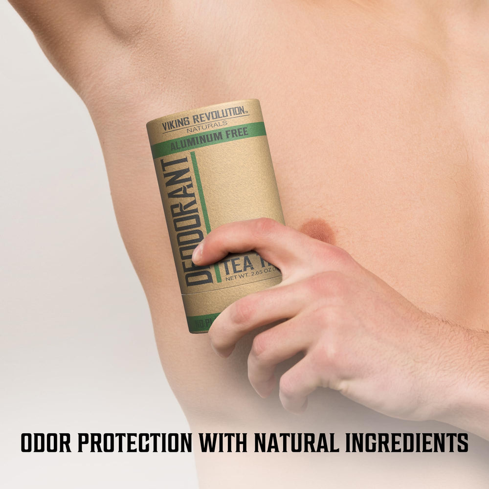 Desodorante Viking Revolution para hombre, aplicación en las manos y sensación fresca