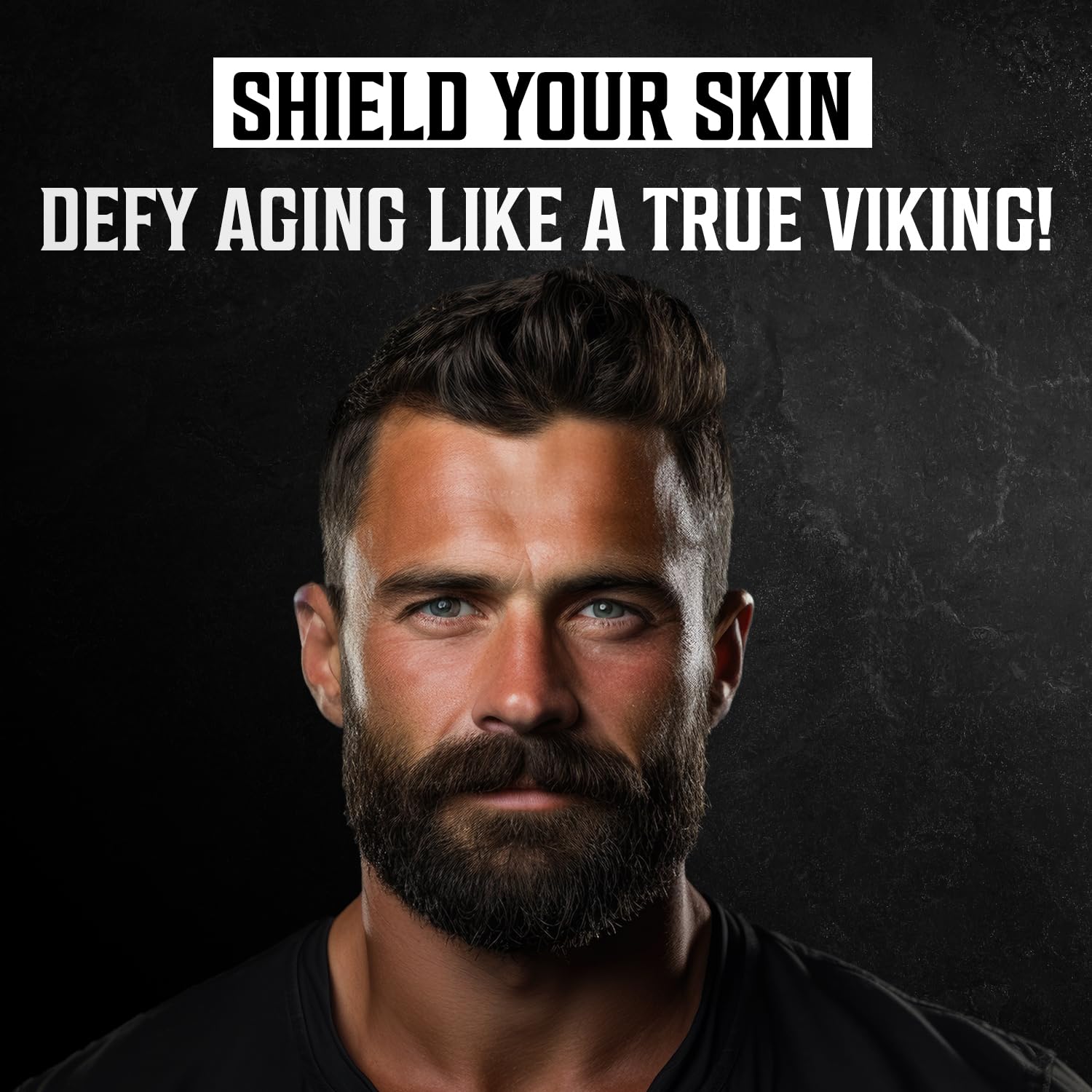 Diseño de envase moderno de Viking Revolution para rutina facial.