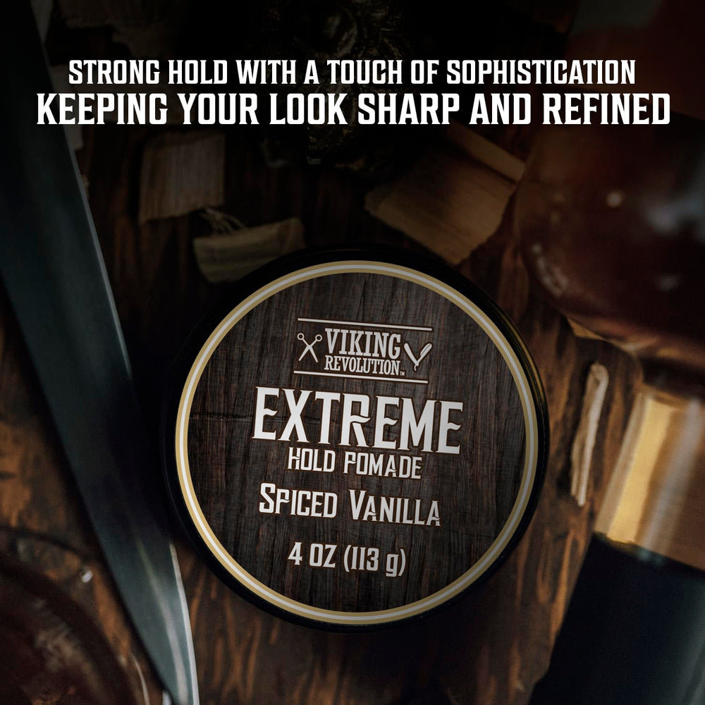 Envase de 4oz de Viking Revolution pomada, compacto para llevar y usar cada día.