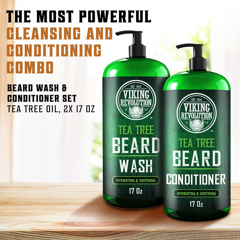 Espuma densa de Viking Revolution para barba facilita la limpieza profunda.