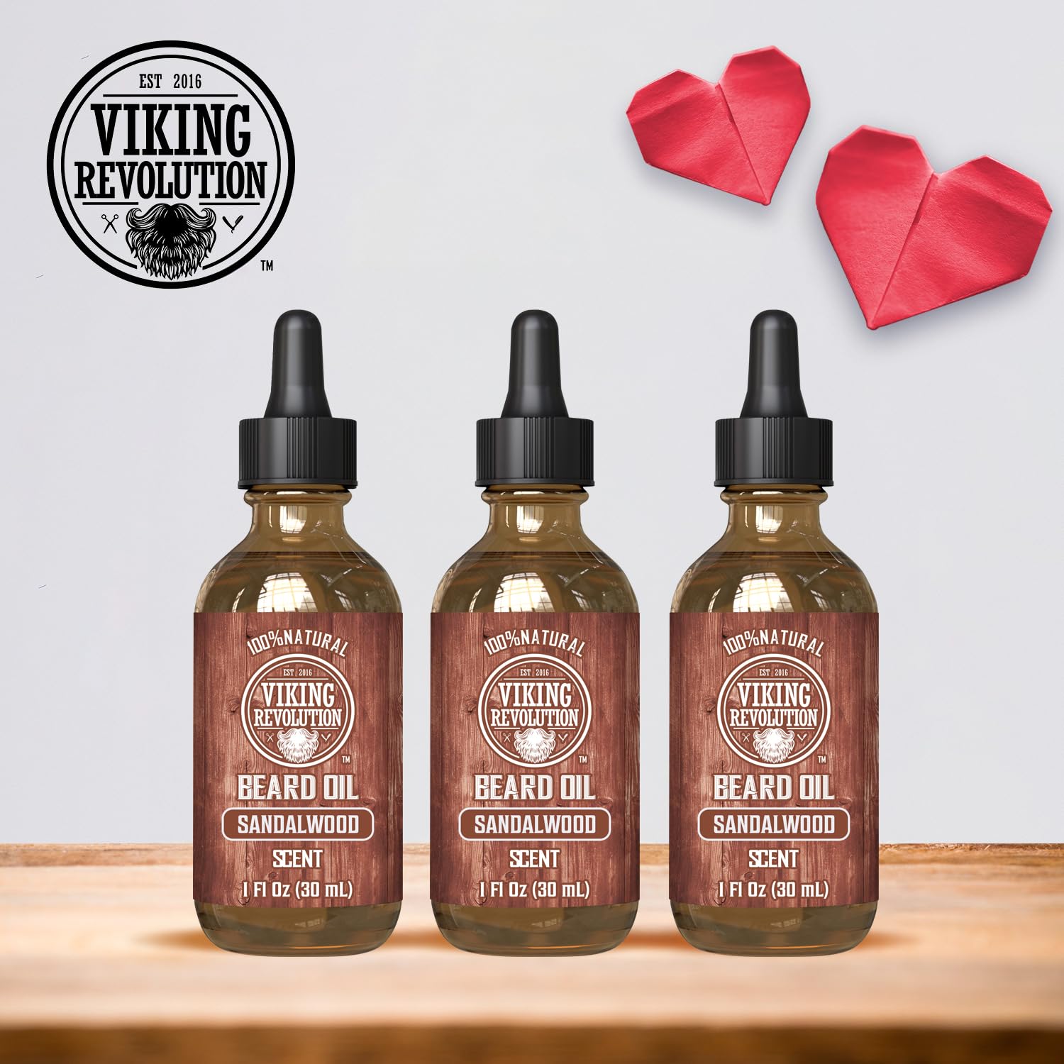 Flacon huile barbe Viking Revolution — application facile pour le quotidien.