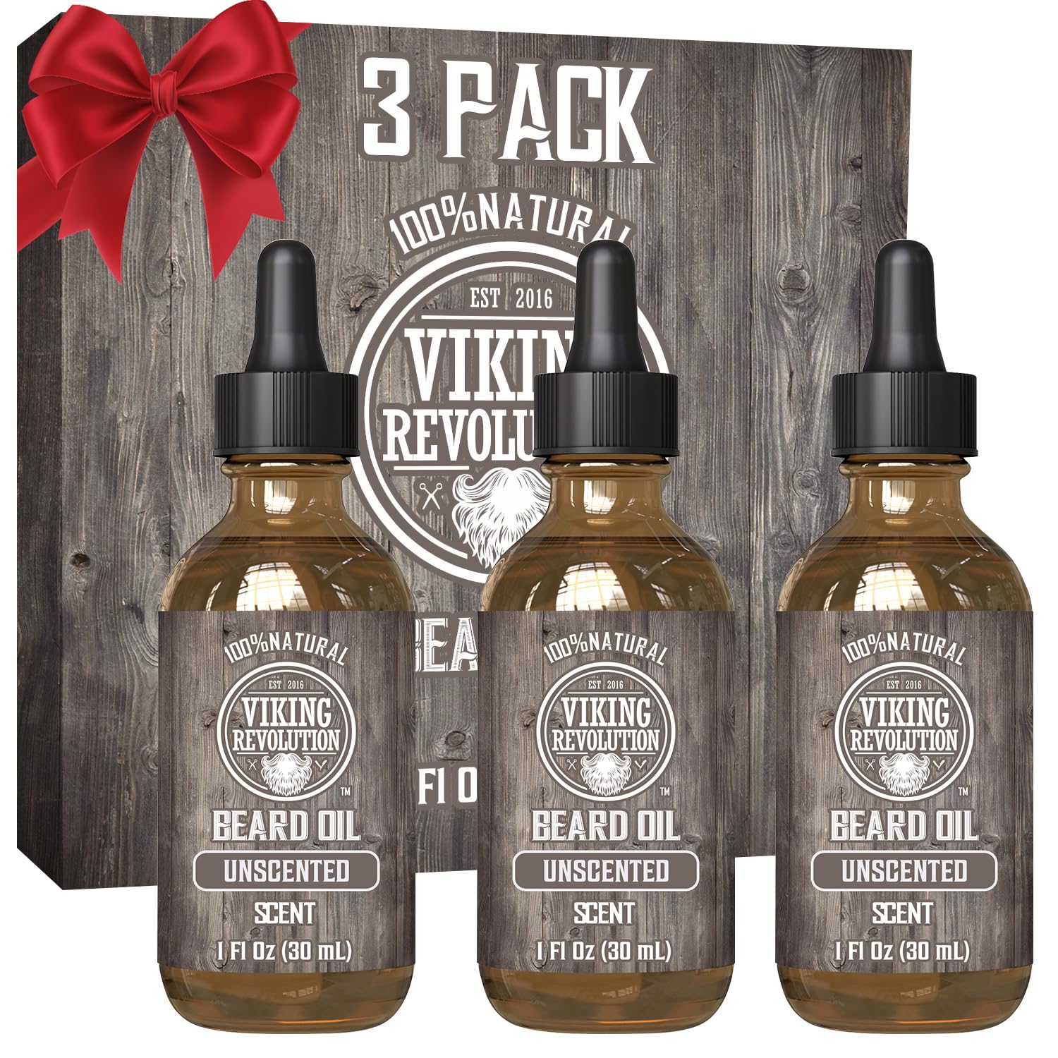 Viking Revolution huile barbe flacon — adoucit et renforce les poils.