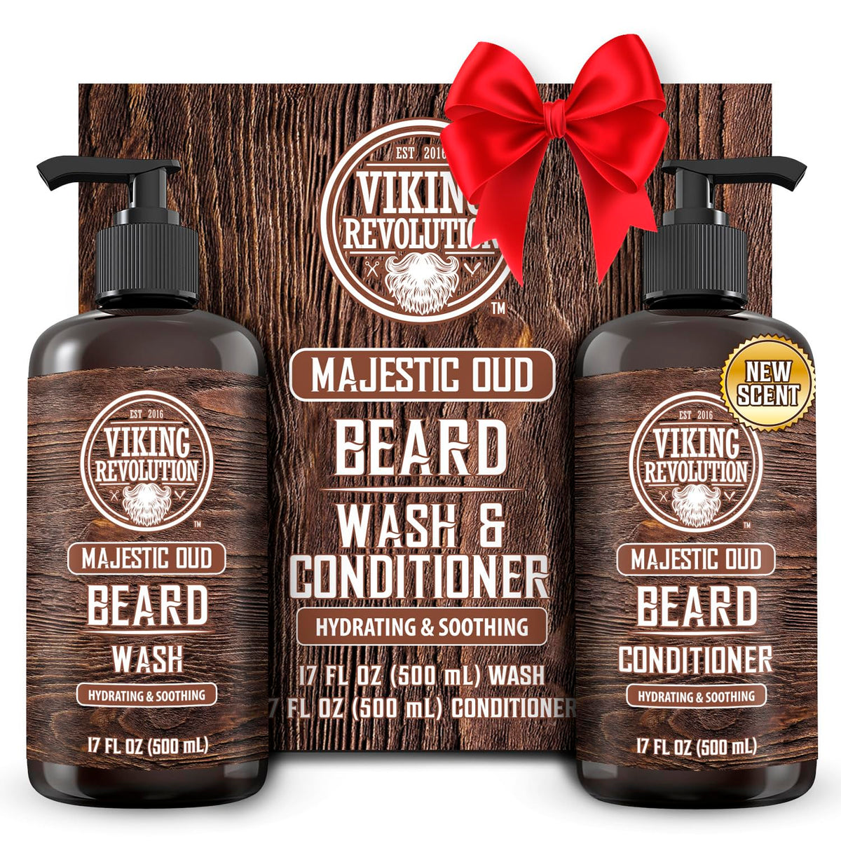 Jabón para barba de Viking Revolution limpia y humecta la piel.