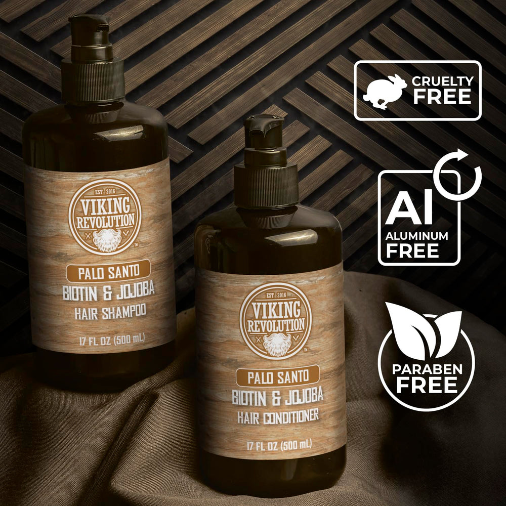 Frasco libre de sulfatos de Viking Revolution para cabello sensible.