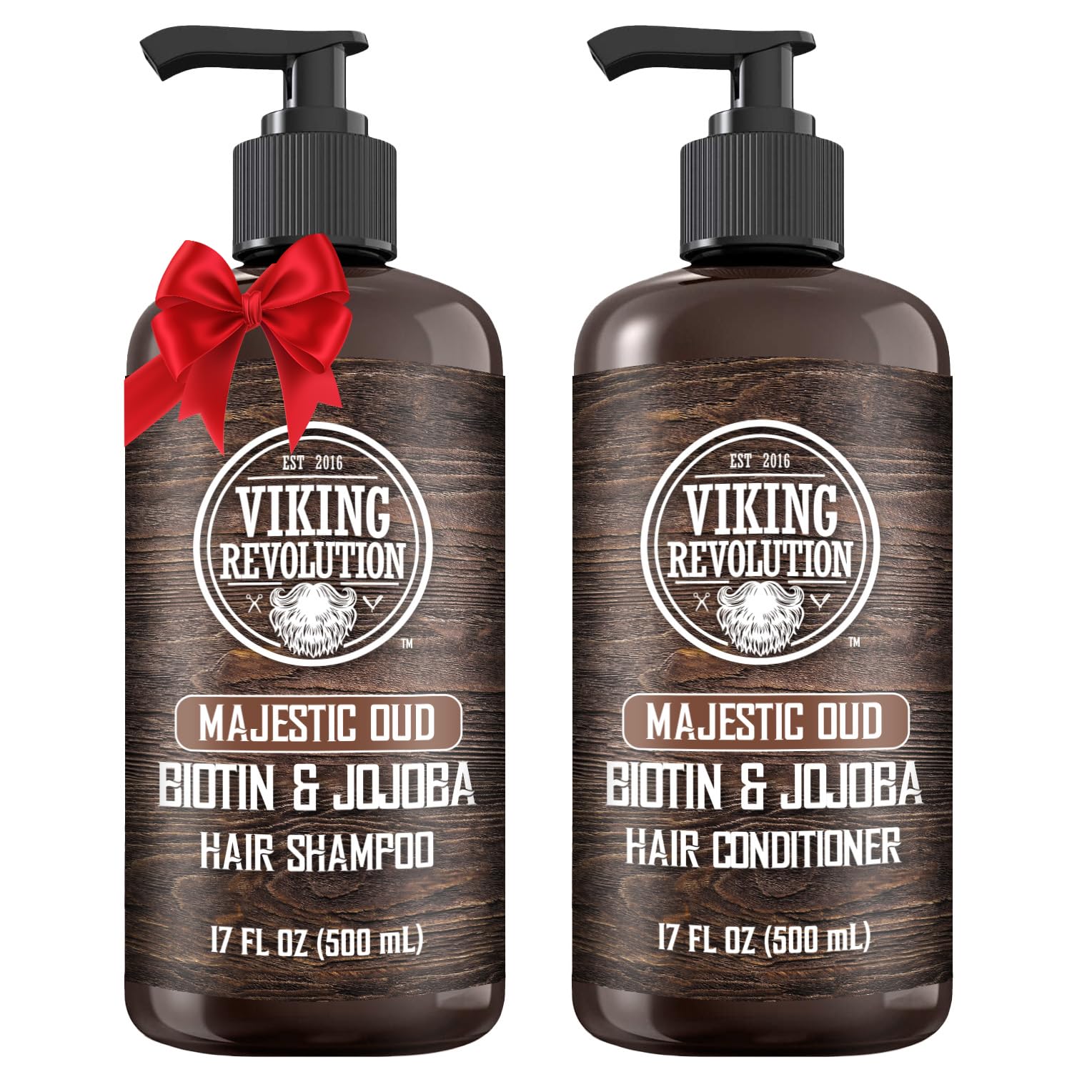 Viking Revolution Majestic Oud Champú para hombre limpia suavemente y deja aroma intenso.