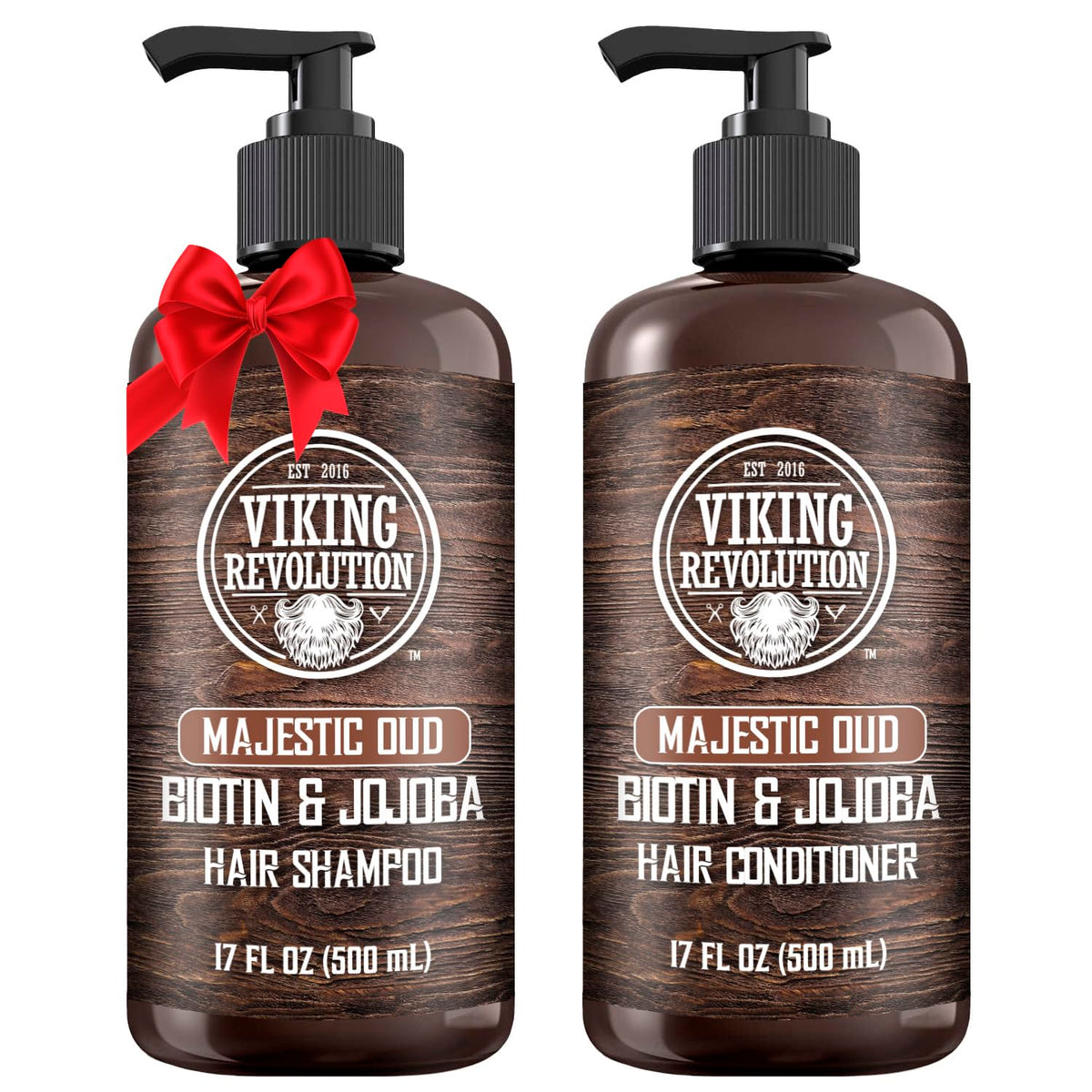Viking Revolution Majestic Oud Champú para hombre limpia suavemente y deja aroma intenso.