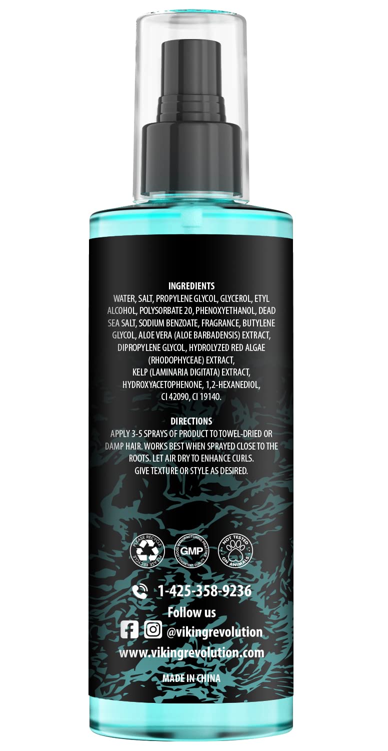 Viking Revolution captura ondas y textura en cabello húmedo para acabado natural.