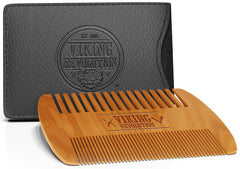 Peine barba madera Viking Revolution para uso diario y acabado ordenado.
