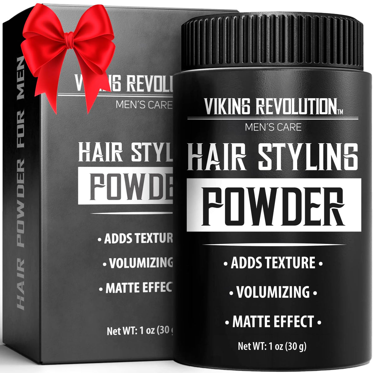 Viking Revolution polvo de estilo para cabello hombre: textura mejorada sin residuos.