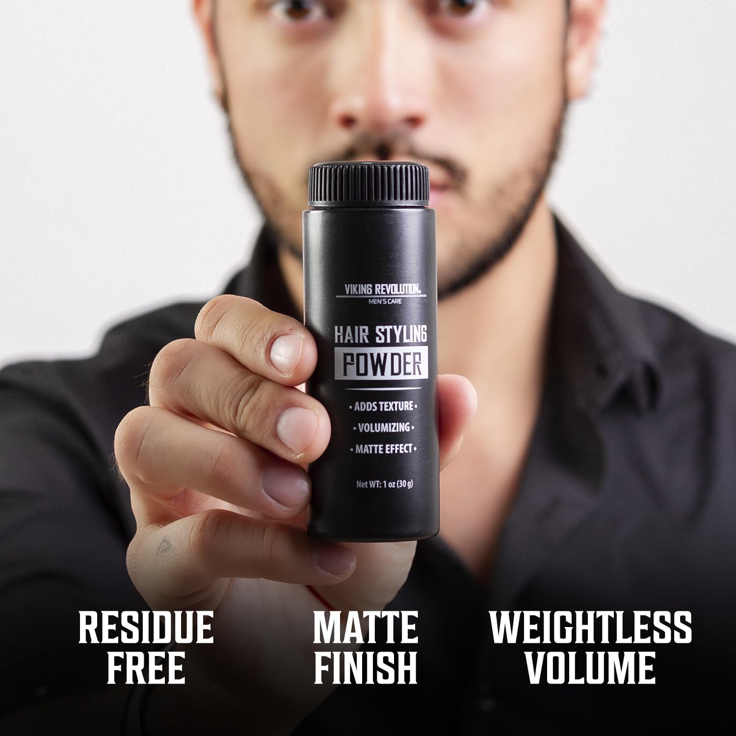Viking Revolution polvo de estilo para cabello hombre: añade volumen ligero y natural.