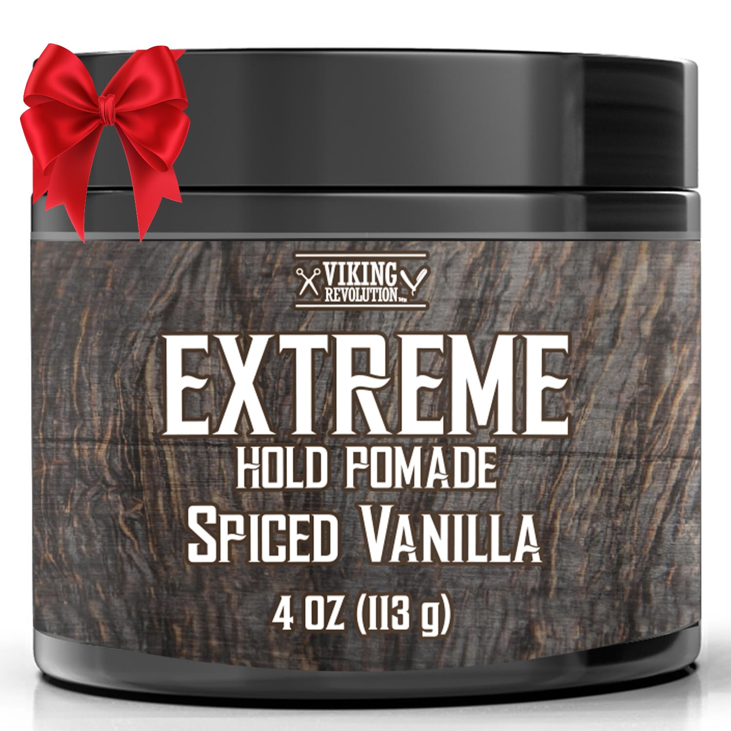 Viking Revolution pomada para cabello con vainilla especiada en aplicación suave que ofrece control duradero.