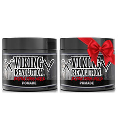 Pomada Viking Revolution, botella, sujeción extrema para peinados duraderos.