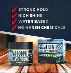 Pomada Viking Revolution de lavado fácil, ideal para uso diario