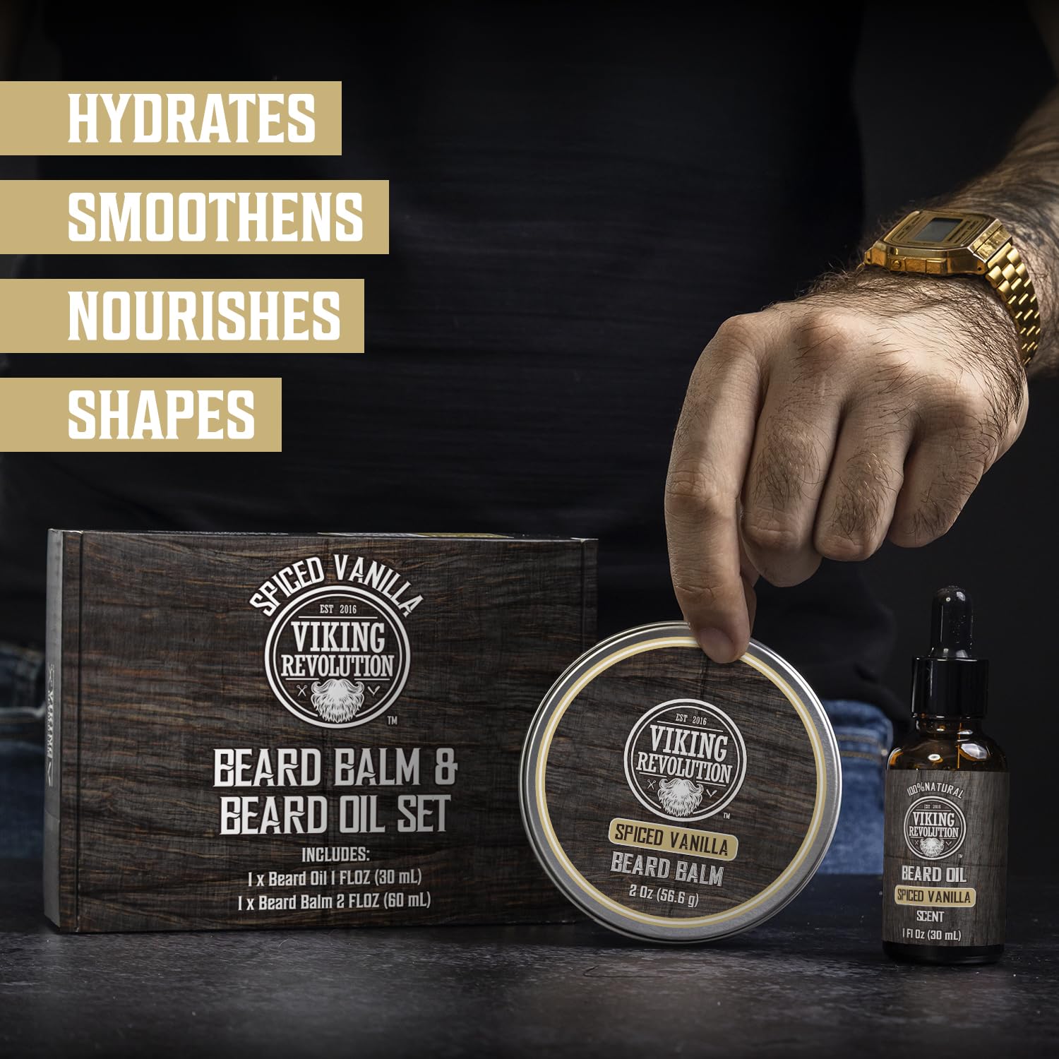 Presentación regalo Viking Revolution para hombres, ideal para sorpresas.