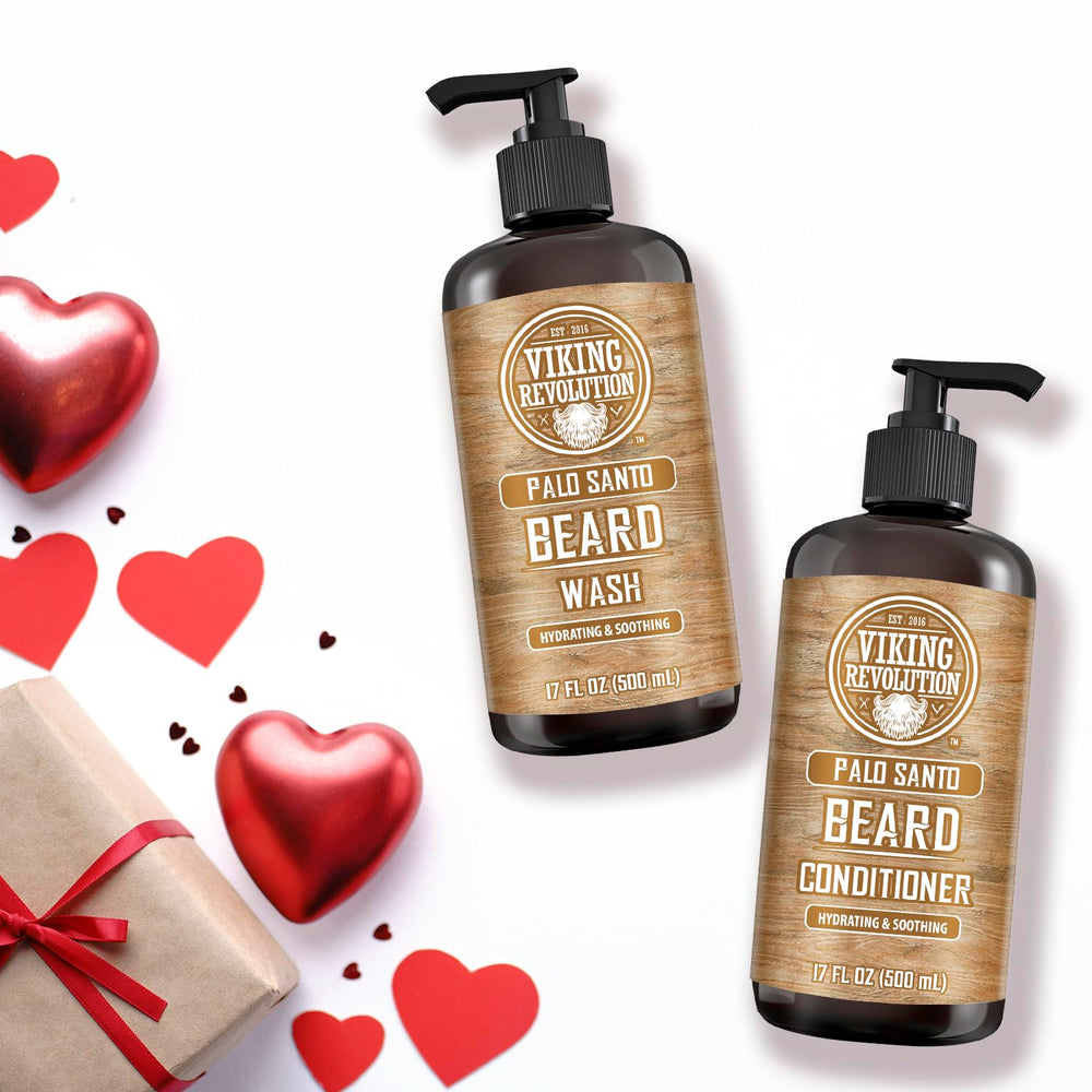 Set de barba de Viking Revolution: hidratación y nutrición para un aspecto saludable.