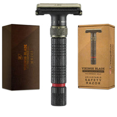 Vikings Blade Emperador Meiji, cabezal ajustable para afeitado suave y control preciso.