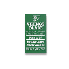 Hojas Vikings Blade con recubrimiento platino, filo preciso y suave.