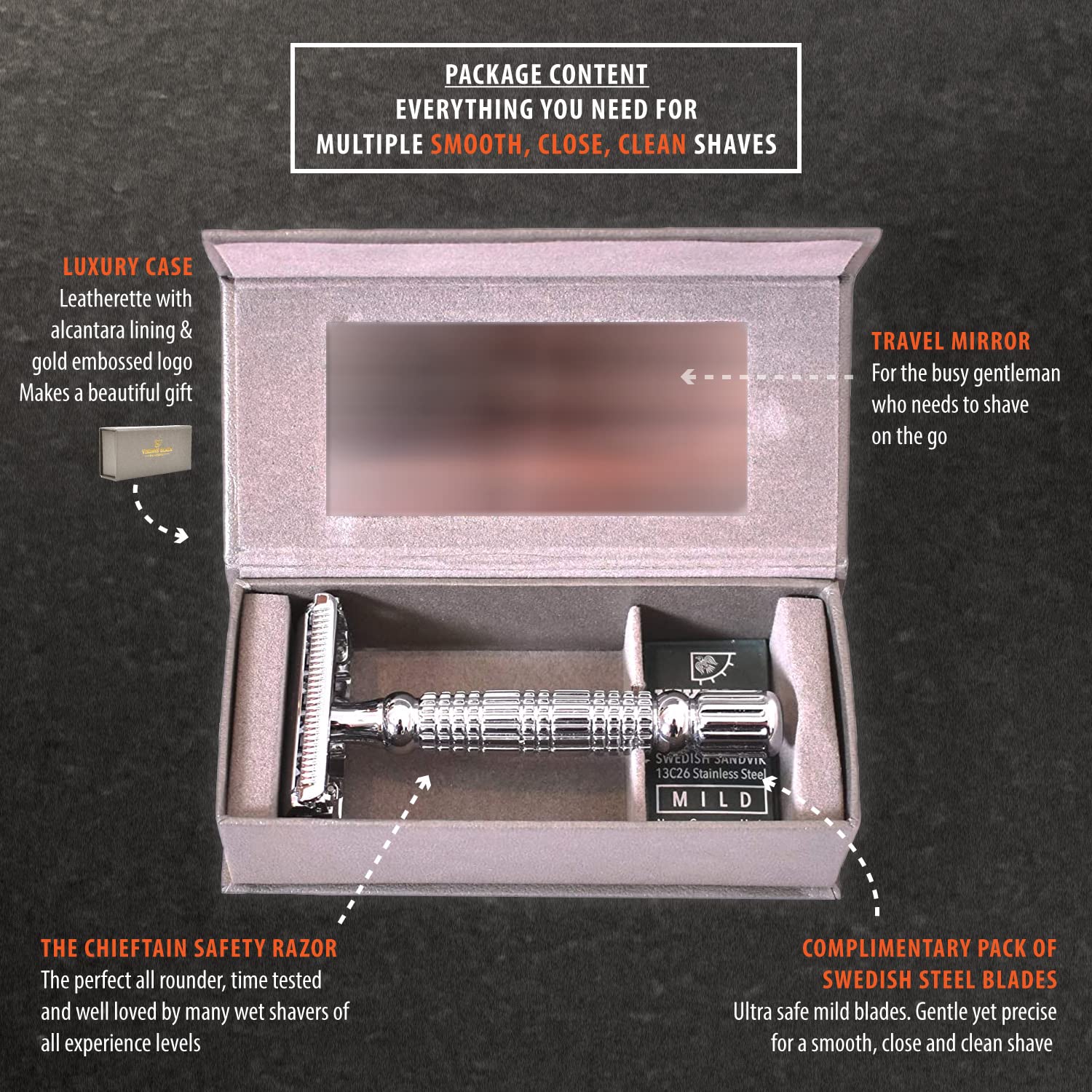 Vikings Blade The Chieftain luxury case for premium gifting and storage.