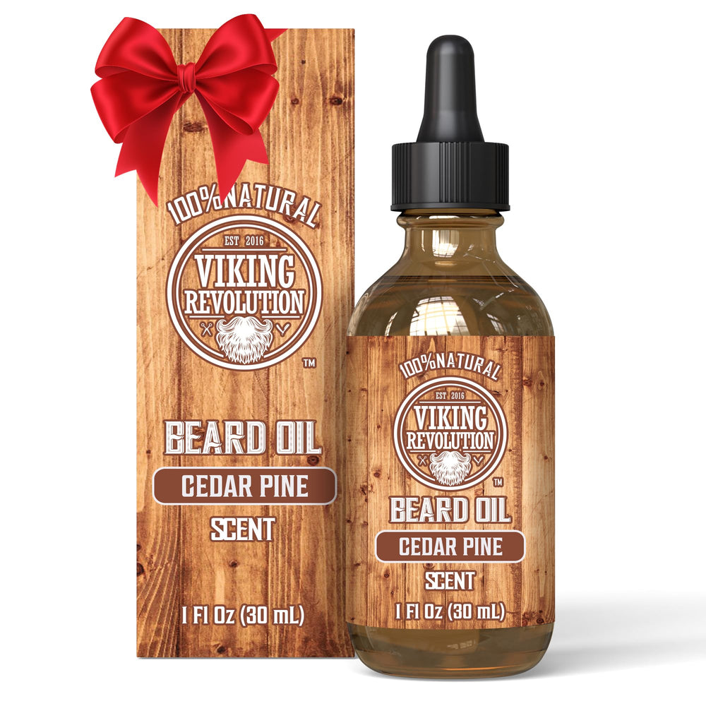 Viking Revolution aceite para barba con cedro y pino que perfuma y cuida la barba