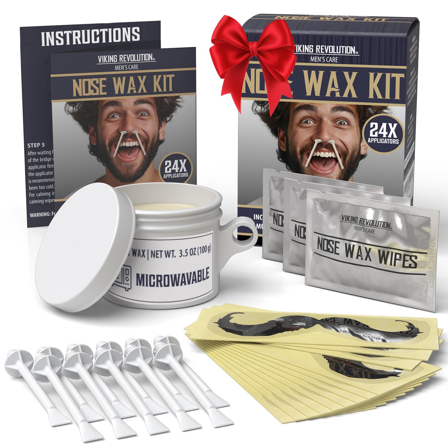 Kit Viking Revolution naríz cera aplicación para uso rápido y limpio