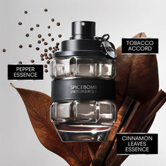 Viktor & Rolf Spicebomb, frasco-brillante, textura atractiva para cautivar en reuniones.