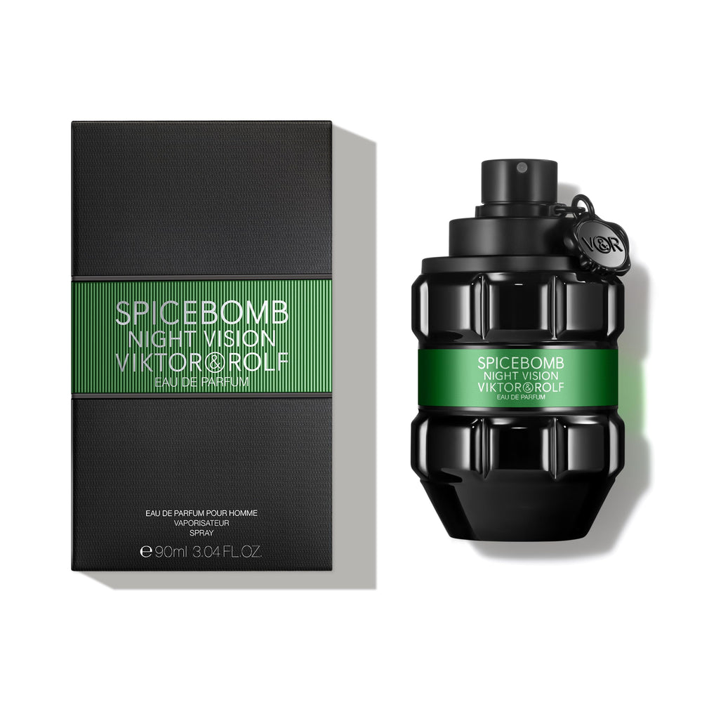Viktor&Rolf Spicebomb Nightvision, frasco detalle: acabado elegante ideal como regalo premium.
