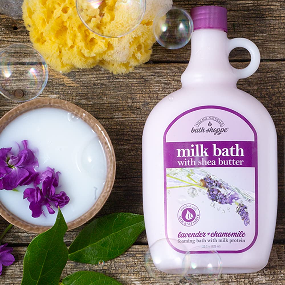 Village Naturals Bath Shoppe – aplicación en tina genera espuma suave y relajante