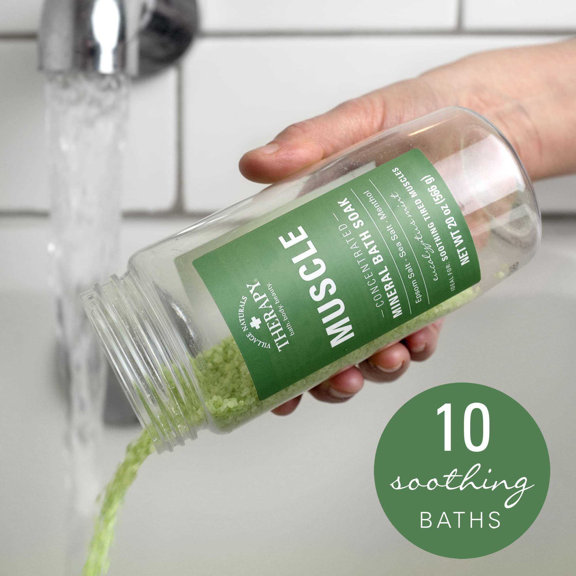 Village Naturals Therapy bain pieds relaxant et rapide.