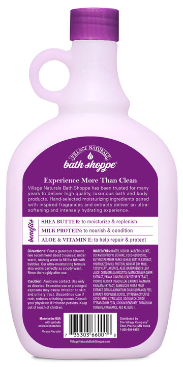 Village Naturals Bath Shoppe – aloe vera y vitamina E para piel suave e hidratada