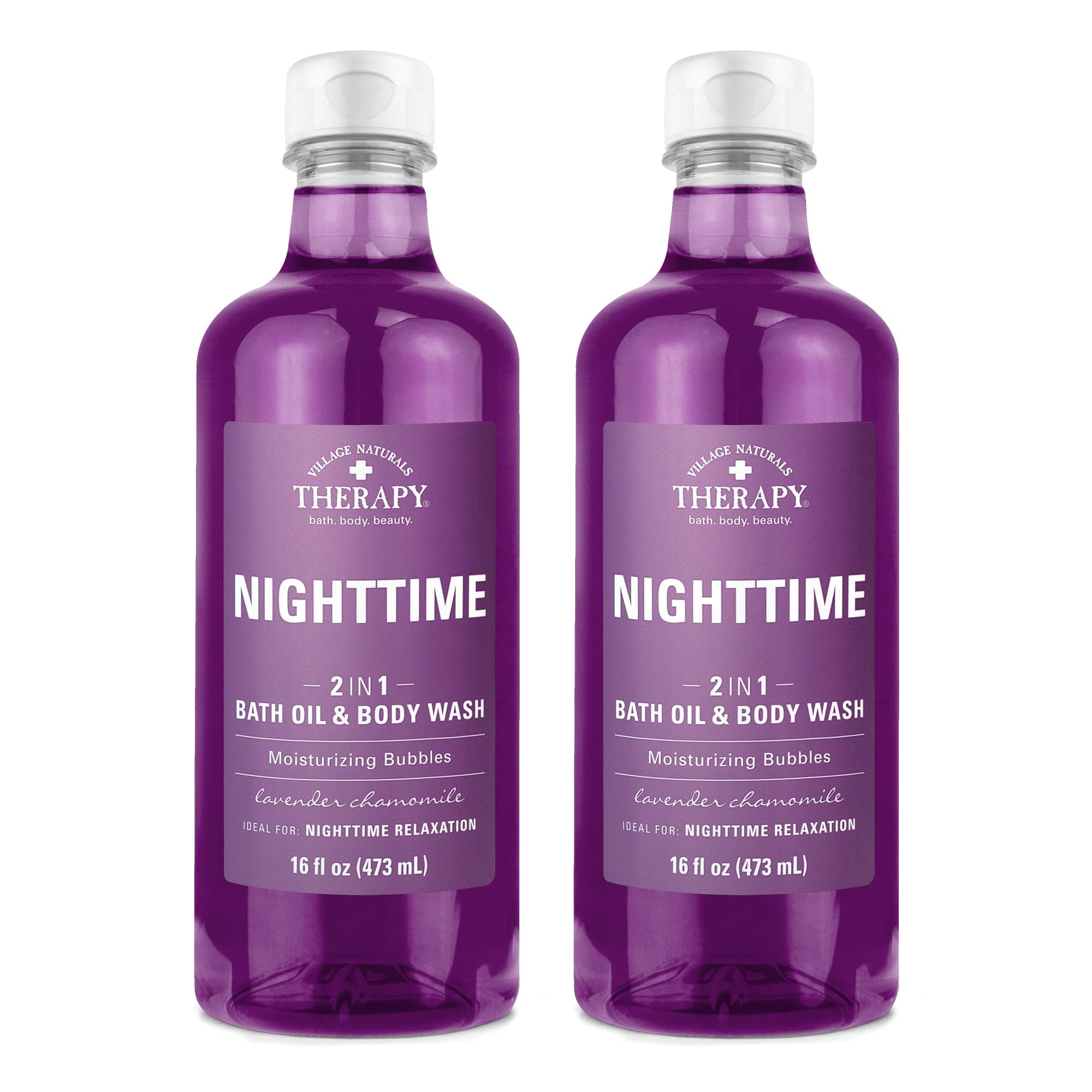 Village Naturals Therapy bano espumoso lavanda camomila para relajación nocturna