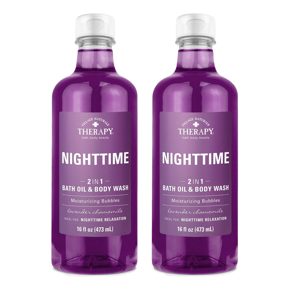 Village Naturals Therapy bano espumoso lavanda camomila para relajación nocturna