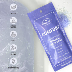 Village Naturals Therapy Comfort Mineral Bath Blueberry Citrus en baño de pies y tina