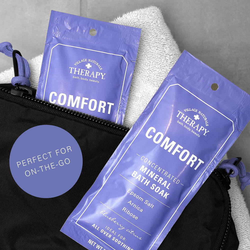 Village Naturals Therapy Comfort Mineral Bath Blueberry Citrus hecho en Estados Unidos
