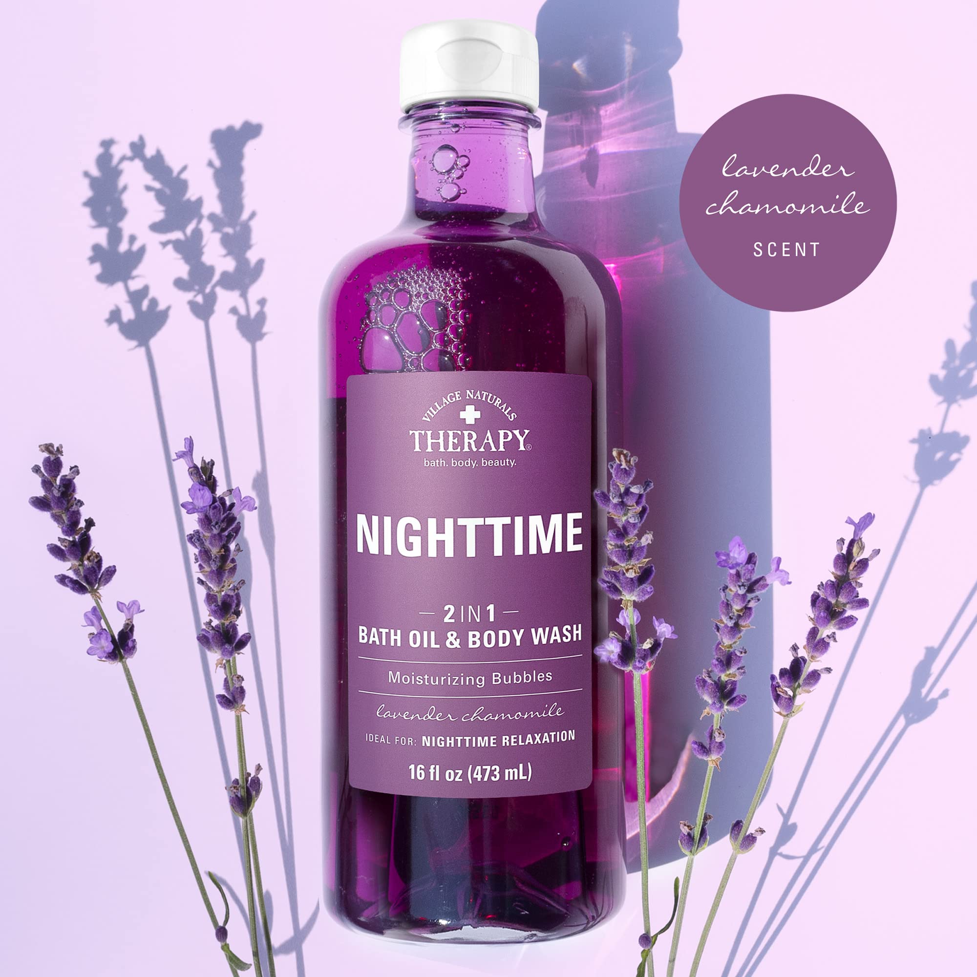 Village Naturals Therapy masaje suave para músculos cansados tras el día