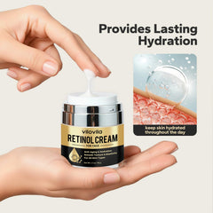 ViloVila Retinol Crema: piel hidratada sin sensación grasa.