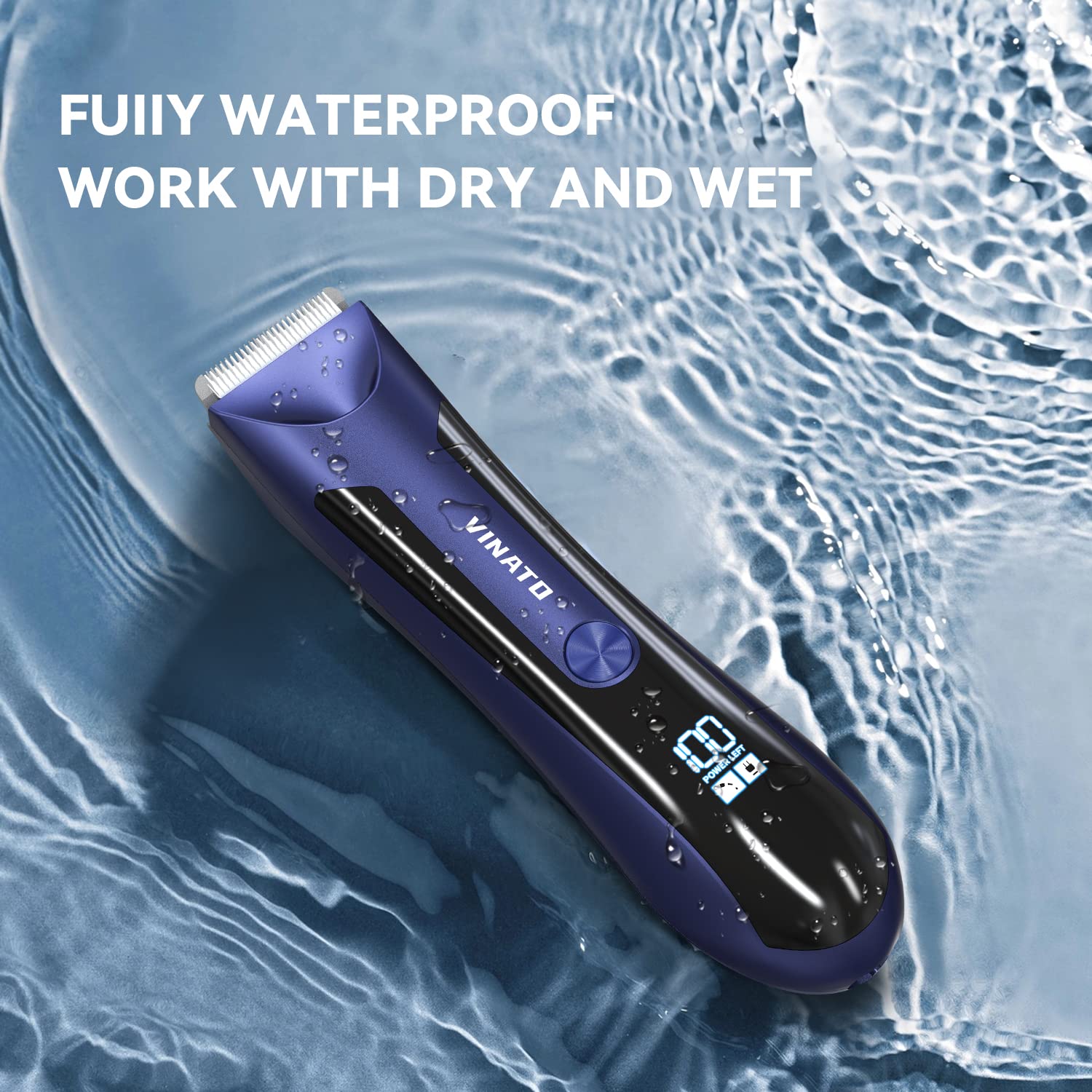 VINATO Trimmer con base de carga inalámbrica y almacenamiento.