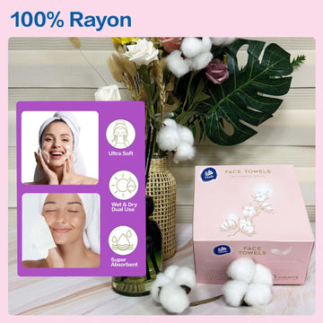 Toallas faciales Vinda, uso universal para rostro y maquillaje.