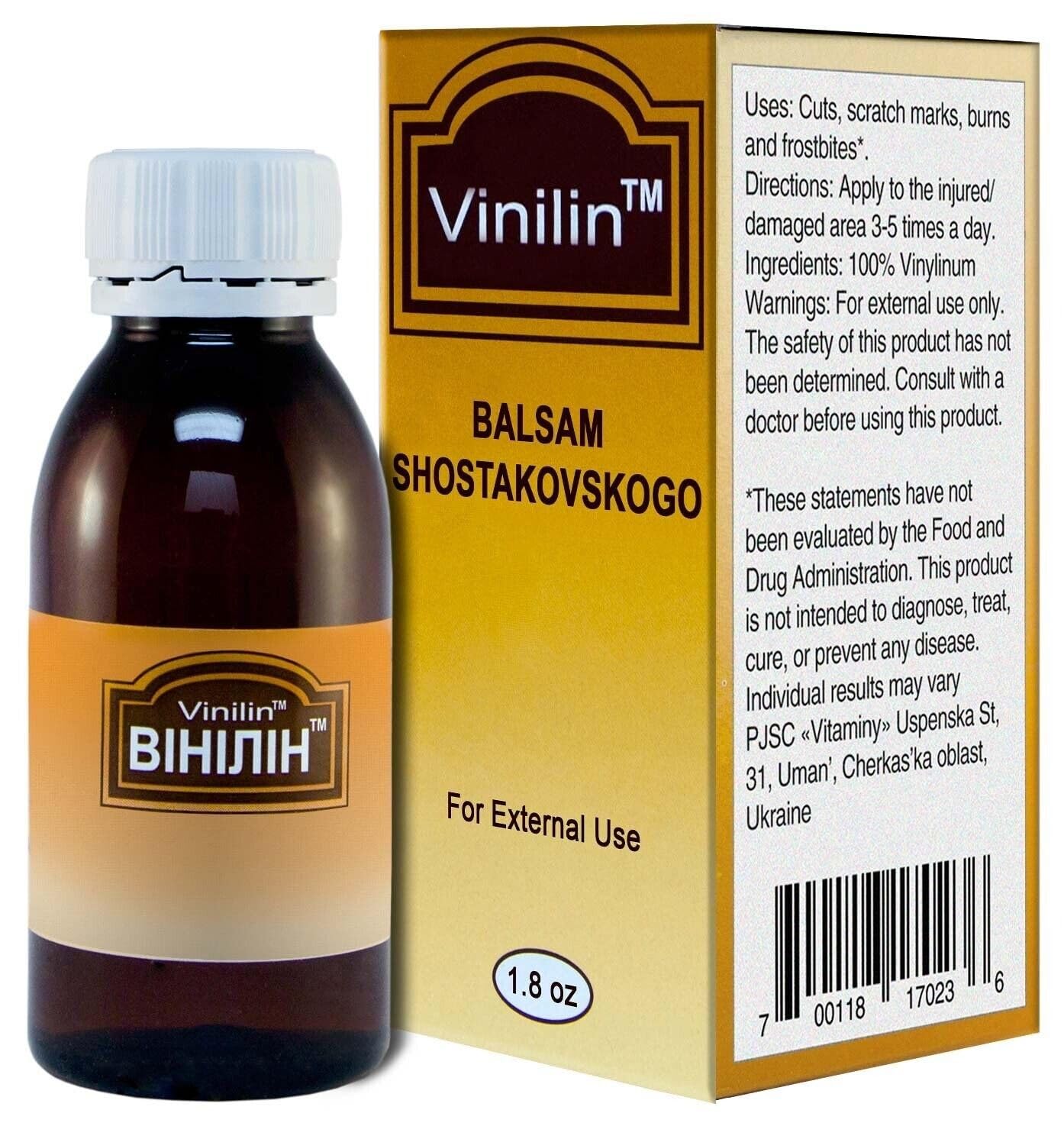 Vinilin JL Jia Le: empaque visible para uso casero en irritaciones