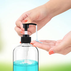 Vioetry: dispensador bomba negro ergonómico, ideal para jabón o gel