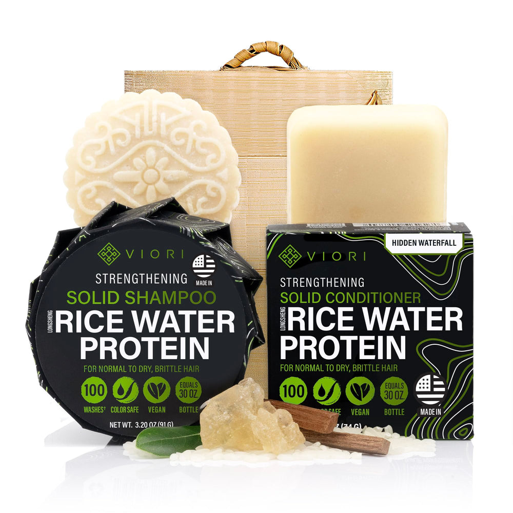 Barre-shampoing Viori chute cachée, nettoyage naturel et parfum délicat.