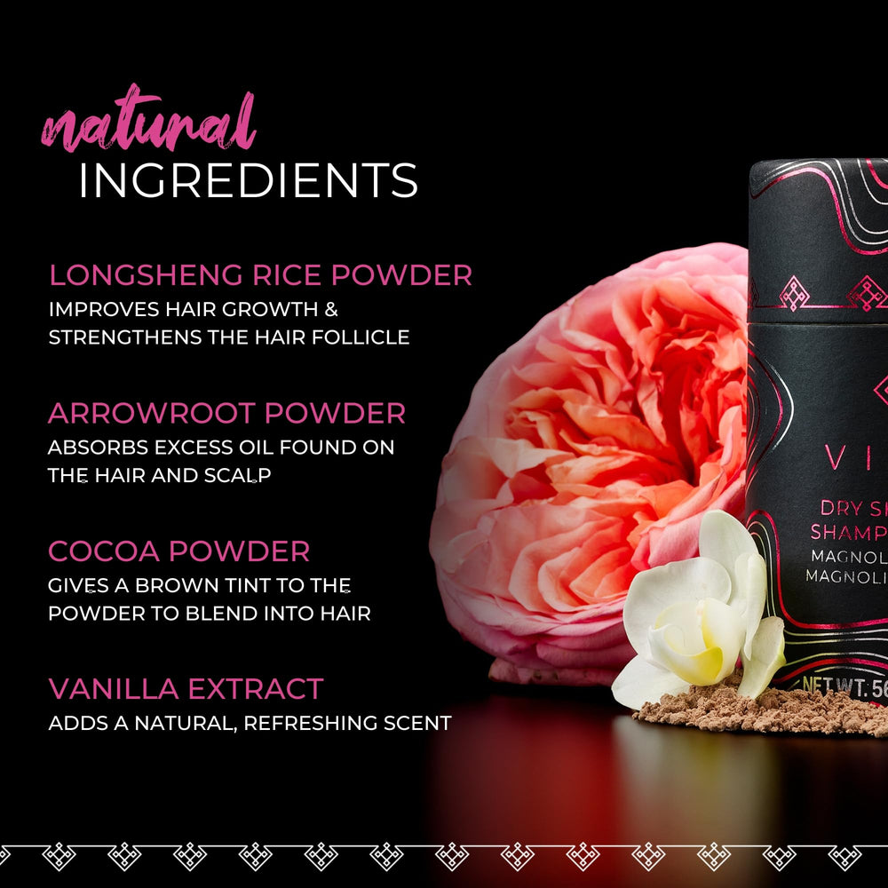 Viori polvo seco aroma Magnolia Peonía para un peinado fragante