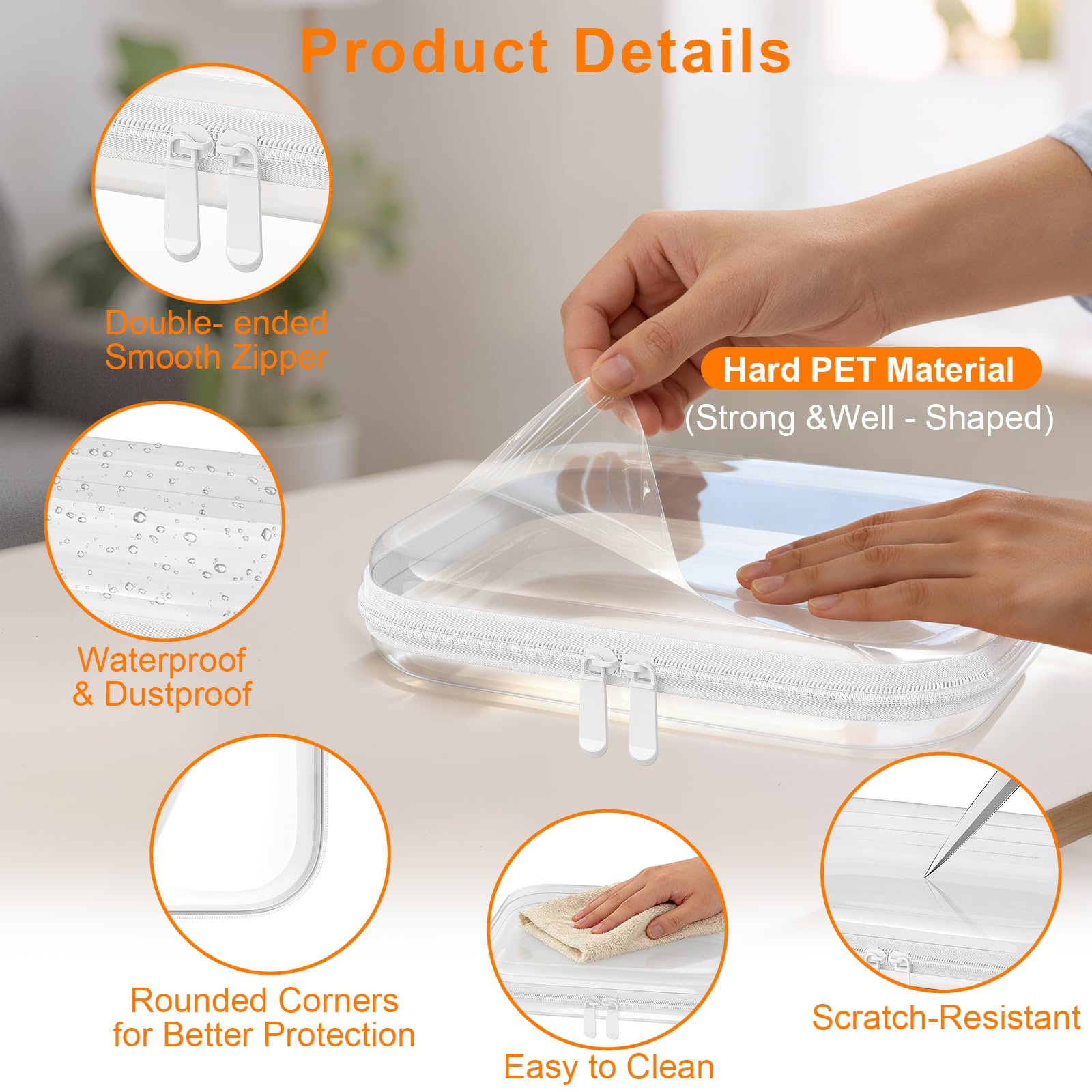 Viphope almacenamiento impermeable transparente mantiene artículos secos y protegidos.