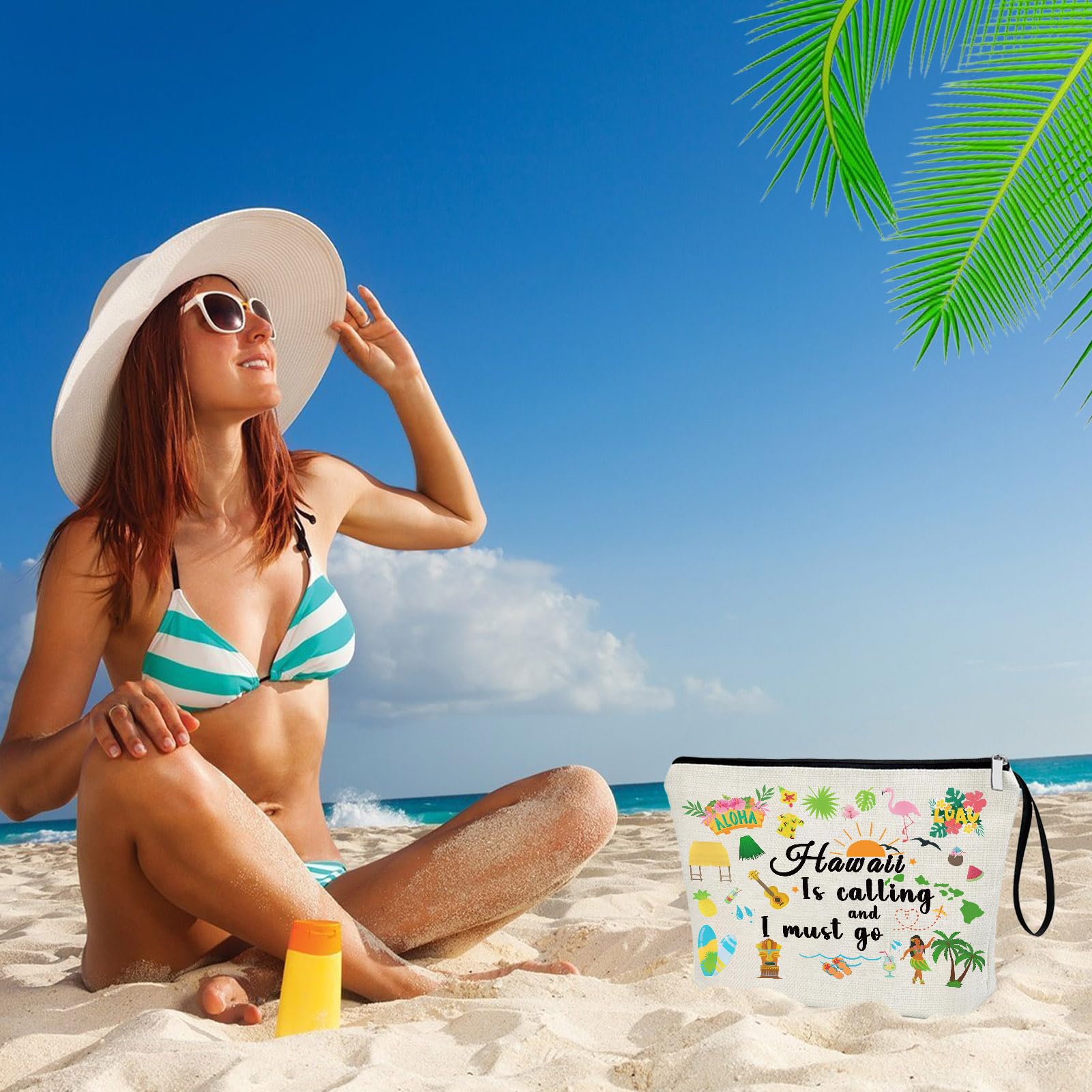 Virfuntaki bolsa Hawaii, interior espacioso para artículos pequeños.