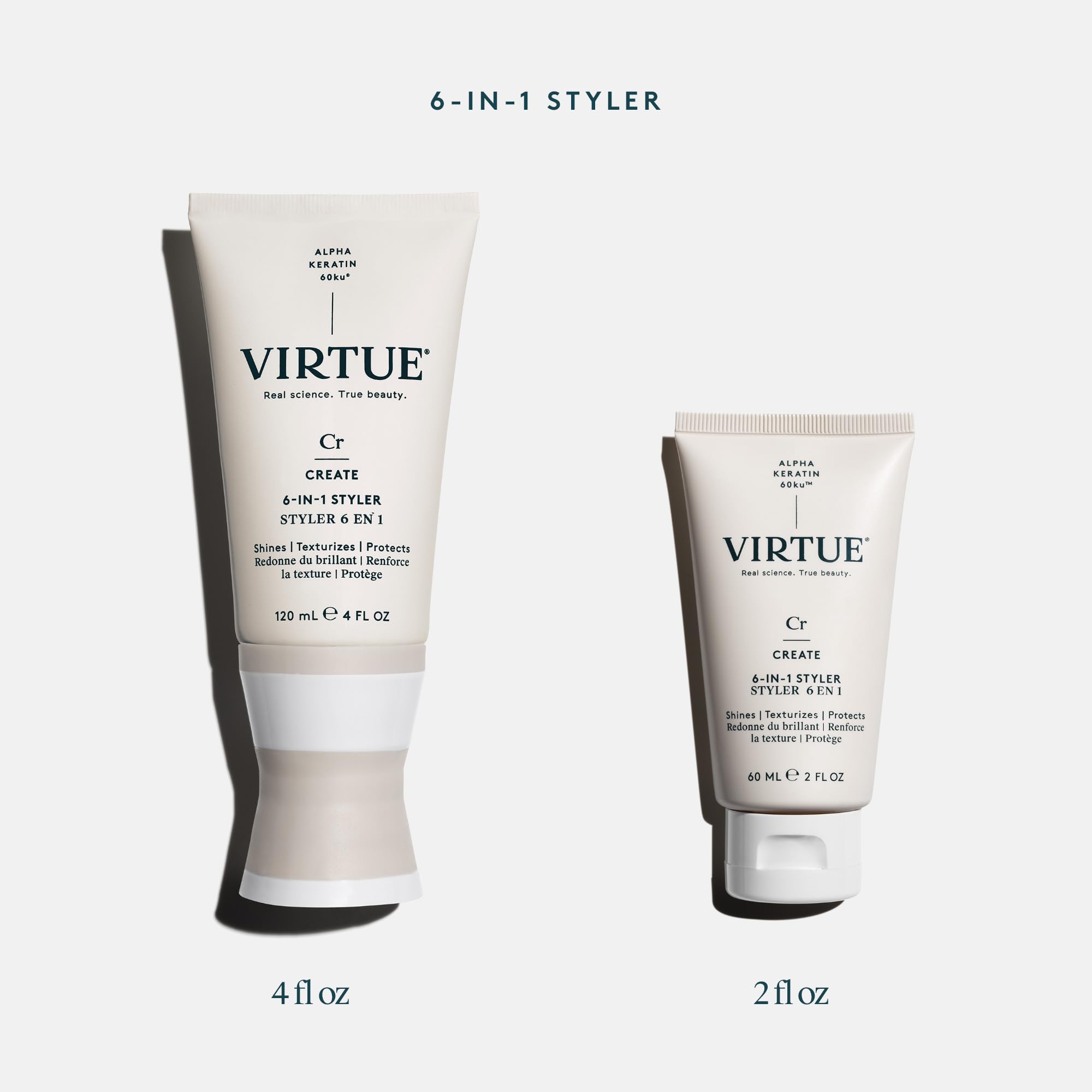 VIRTUE 6-en-1 Styler aroma cítrico fresco para perfumar el cabello.